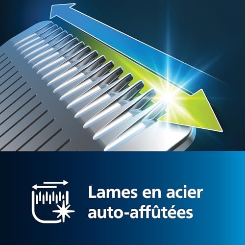 Philips Tondeuse Multistyle 12 en 1 MG5950/15, Lames Auto-affûtées, 14 Hauteurs de Coupe
