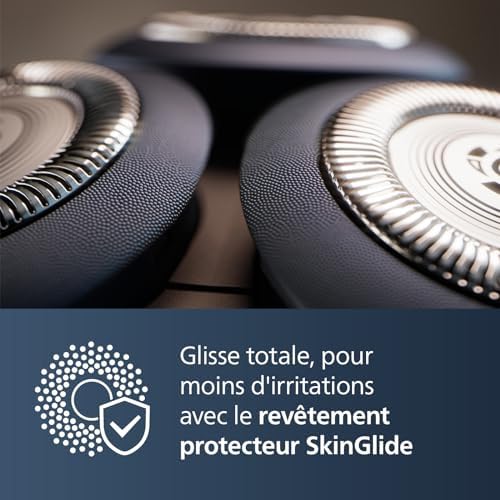 Philips Rasoir Électrique Homme X5012/00, Technologie SkinProtect, Étanche, Orange