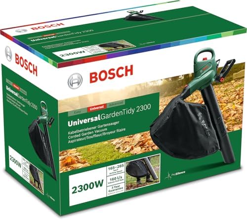 Bosch Souffleur de Feuilles UniversalGardenTidy 2300, 2300W, Sac de Collecte 45L, Vitesse Variable