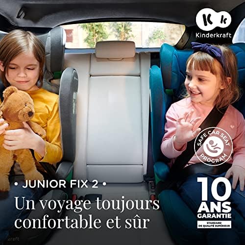 Kinderkraft Siège Auto Isofix Junior Fix i-Size, Groupe 2/3, Noir