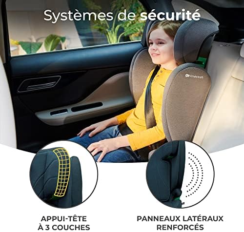 Kinderkraft Siège Auto Isofix JUNIOR FIX i-Size, Groupe 2/3, 100-150 cm, Bleu