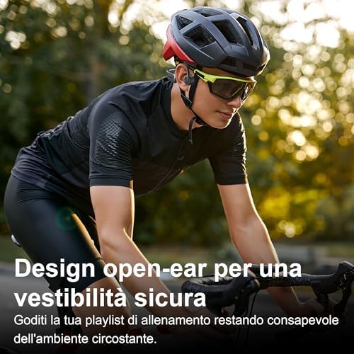 Écouteurs Bluetooth 5.3 à Conduction Osseuse, Casque Sport Étanche IP68, Noir