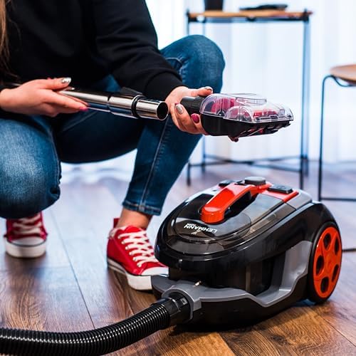 LEHMANN Aspirateur Cyclonique Typhoon 4000W, Sans Sac, Filtre HEPA, Brosse Turbo
