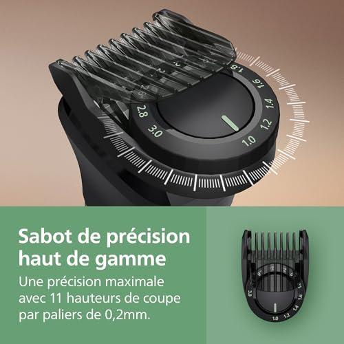 Philips Tondeuse Tout-en-Un MG7962/30, 19 Accessoires, Lames Auto-affûtées