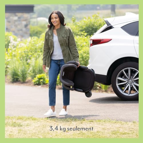 GRACO Siège Auto Isofix Junior Maxi I-Size R129, Rehausseur à Dossier Haut, Noir