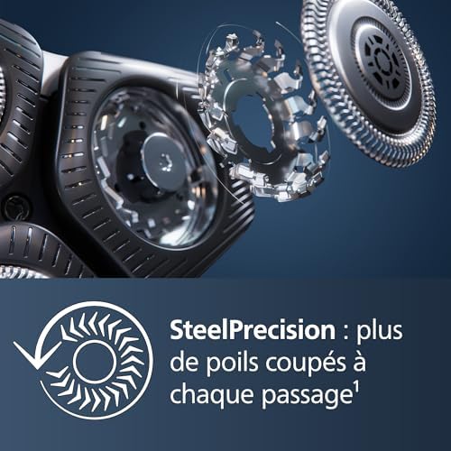Philips Rasoir Électrique Homme Série 5000, Modèle S5898/50, Wet & Dry, Tondeuse Rétractable