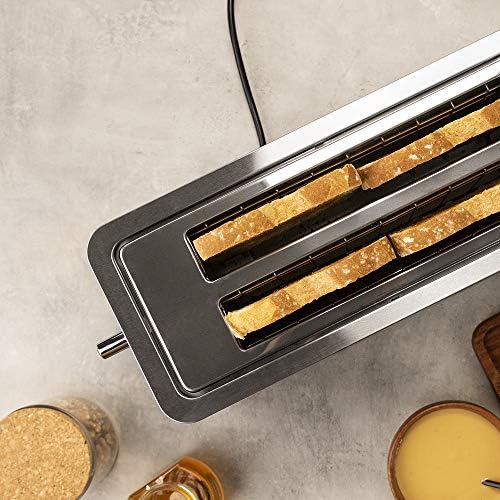 Cecotec Grille-Pain BigToast Extra Double, 2 Fentes Extra Larges, 1600 W, Inox