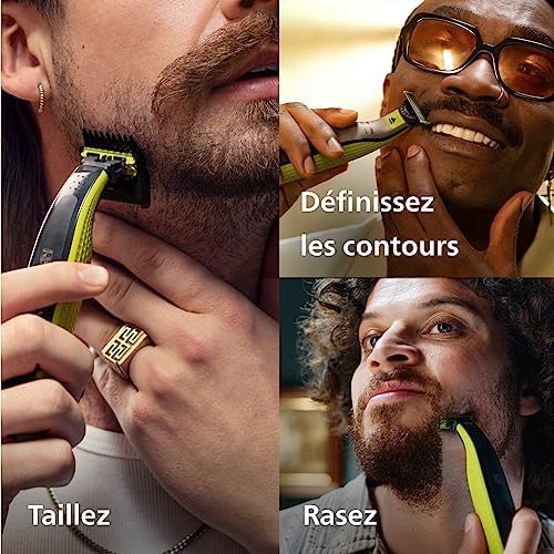 Philips Rasoir Électrique Homme OneBlade 360, Modèle QP2734/30, Lames 360, Sabot Réglable 5 en 1