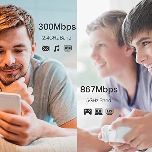 TP-Link Répéteur WiFi AC1200 RE305, Amplificateur WiFi, Port Ethernet, 120㎡ Couverture
