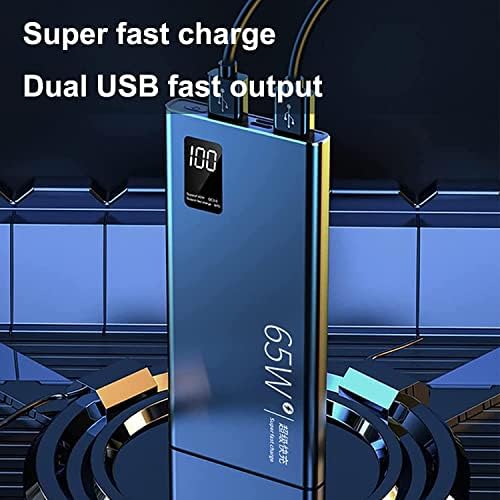 Chargeur Portable 65W Batterie Externe 50000mAh avec Affichage LED
