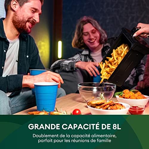 Friteuse à air avec grande capacité et programmes multifonctions pour une cuisson saine