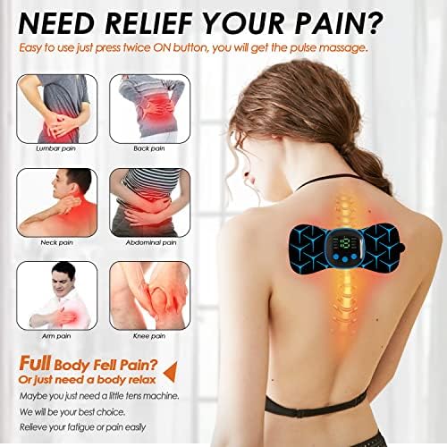 Unité TENS Rechargeable Masseur Cervical, 8 Modes, 19 Fréquences