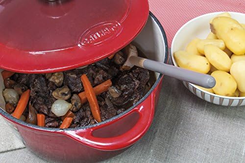 Sitram Cocotte Ovale en Fonte, Modèle 710840, 6.5L, Rouge/Crème