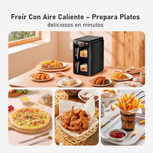 Air fryer 10L avec double compartiment et puissance exceptionnelle pour une cuisson saine