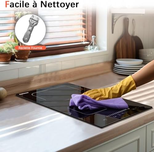 Plaque Induction 2 Feux Flexizone, Double Induction avec Minuterie et Sécurité