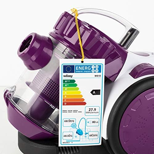 Wëasy Aspirateur sans Sac Multicyclonique WS10, Silencieux, Puissant, 1,5L