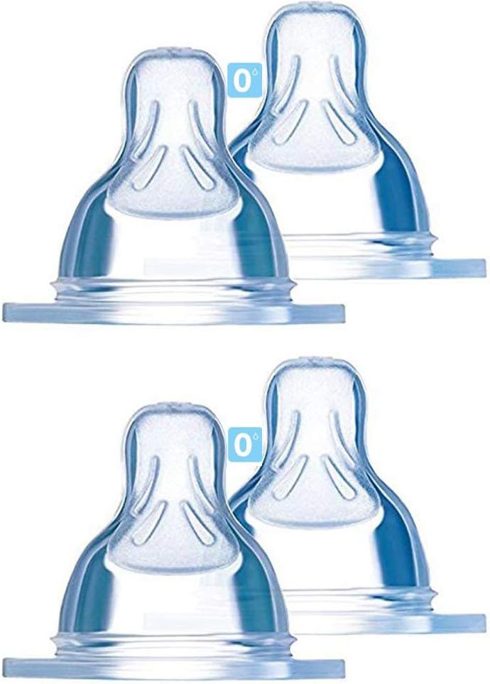 Tétine Nouveau-né - SkinSoft Silicone - Taille 0, Lot de 4