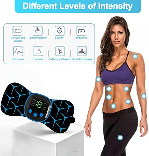 Unité TENS Rechargeable Masseur Cervical, 8 Modes, 19 Fréquences