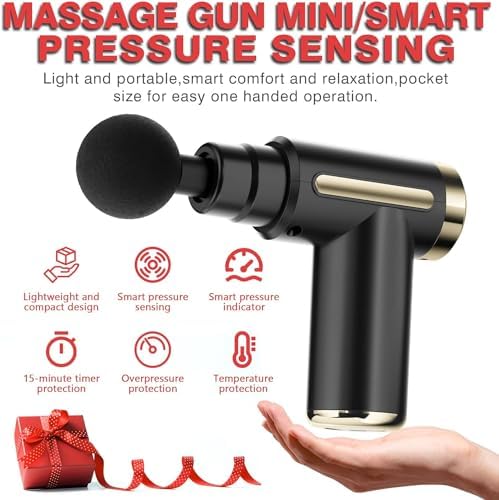 cotsoco Pistolet de Massage Musculaire, Mini, 4 Têtes, Silencieux