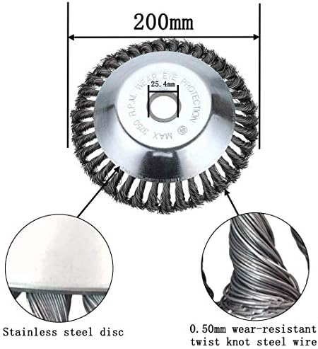 Tête de Débroussailleuse Universelle 8” Électrique, Aluminium et Acier