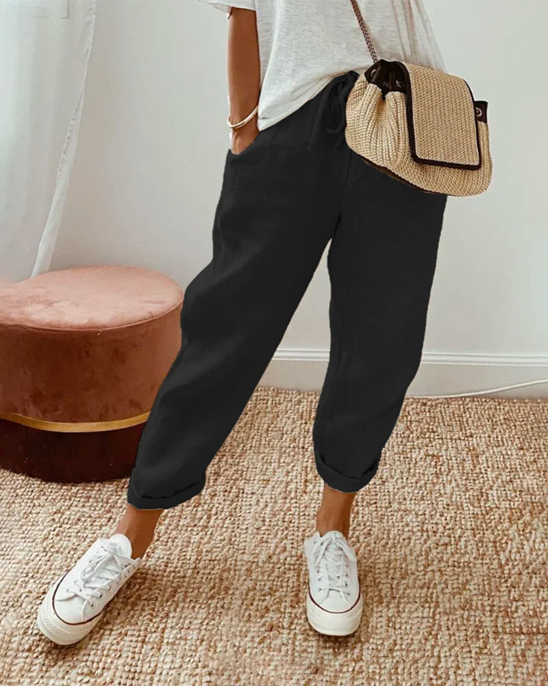 BALI - PANTALON ÉLÉGANT EN COTON
