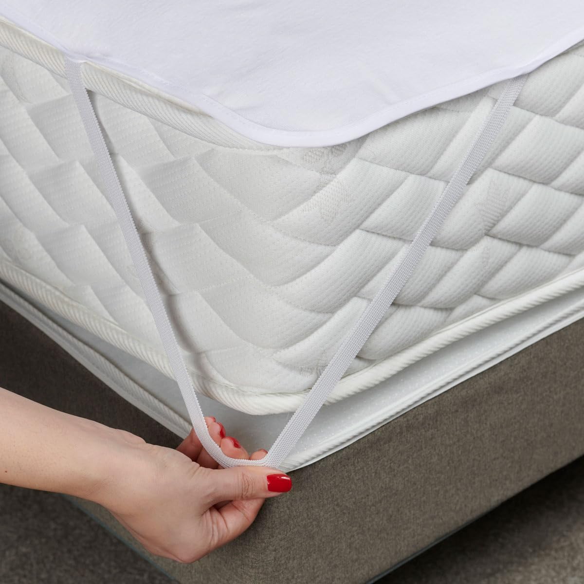 Protège Matelas - Coton Bio 220g/m² - 180 x 200 cm