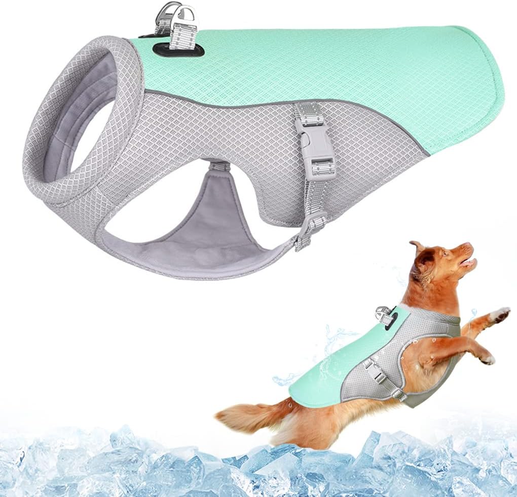 Gilet de Refroidissement pour Chien - Maille Respirante - Taille Réglable