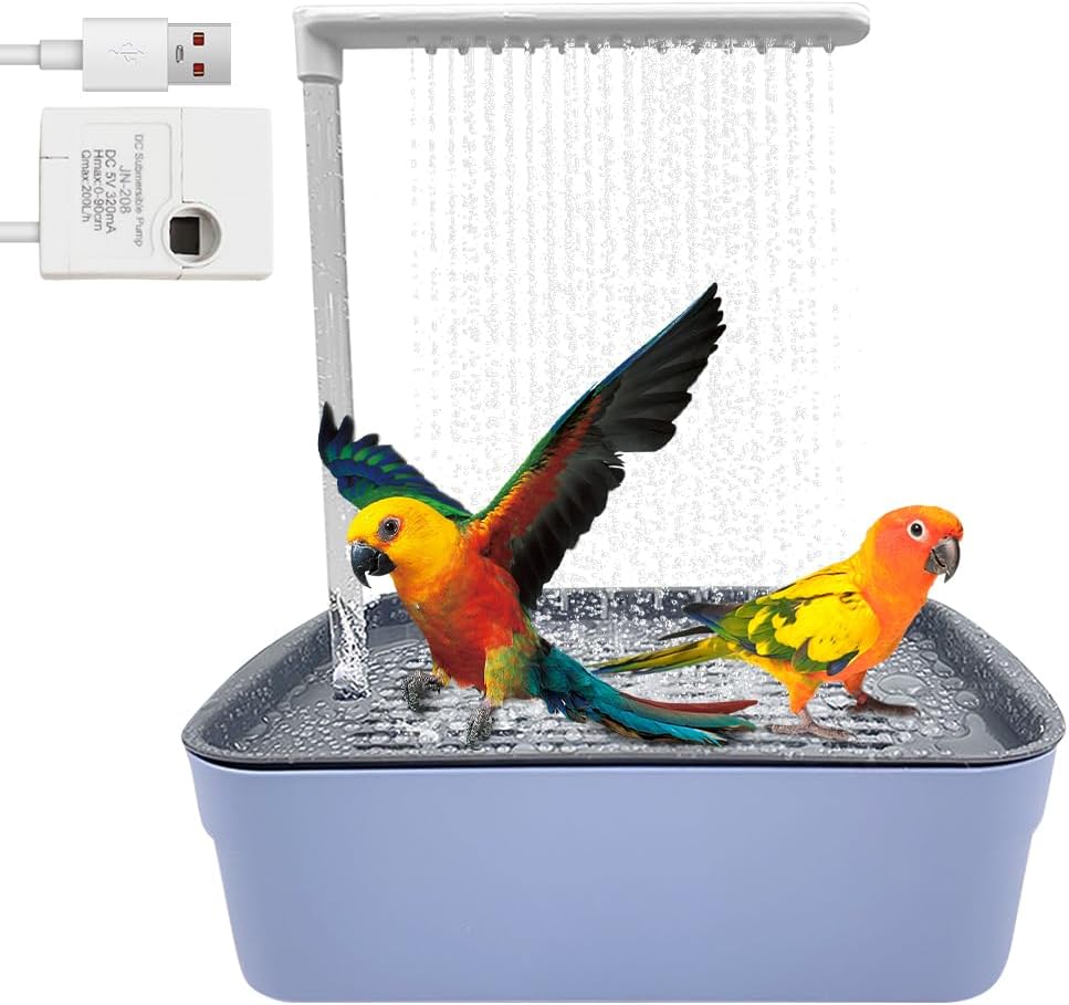 Baignoire Automatique pour Oiseaux - Circulation d'Eau - Facile à Installer