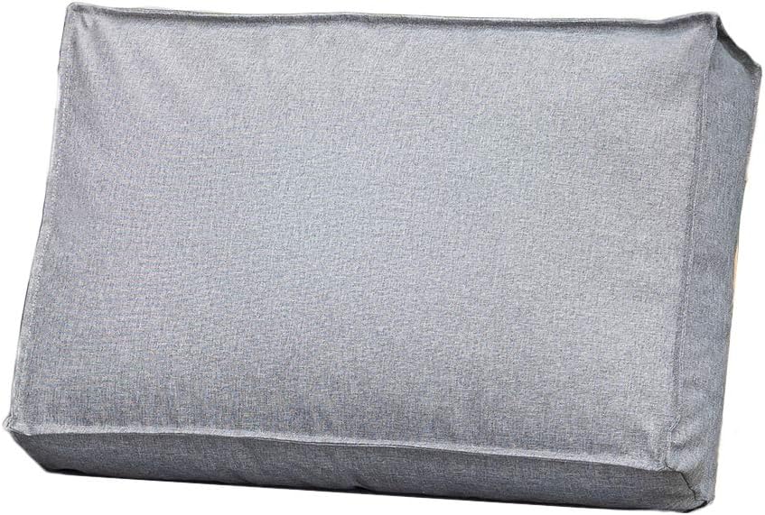 Coussin Palette Imperméable - Résistant UV - 60x40 cm Gris