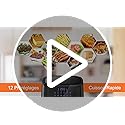 Friteuse à Air 6,5L avec Écran Tactile LED et 12 Programmes de Cuisson