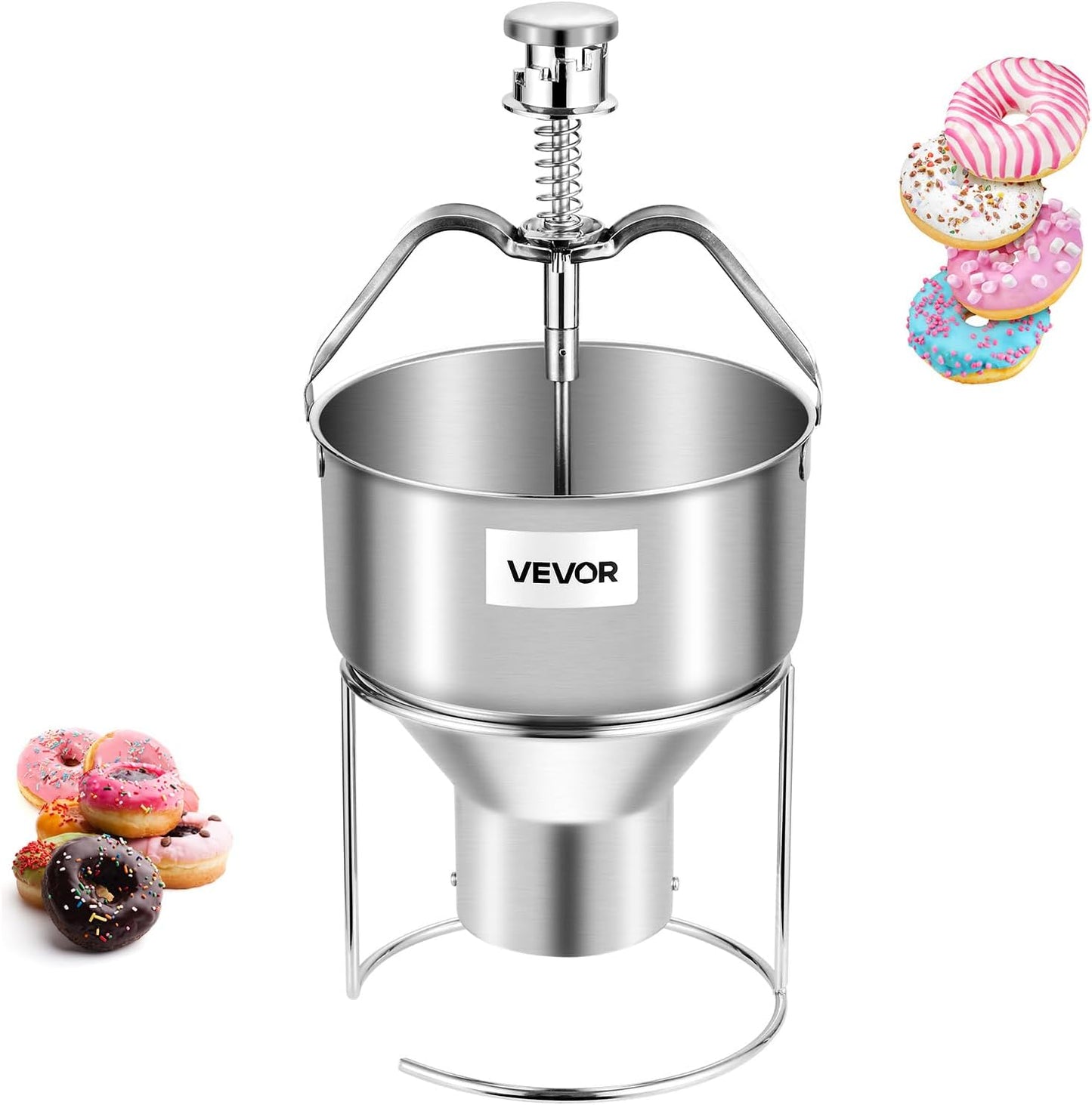 Distributeur de Beignets - Acier Inoxydable 304 - Grande Capacité 2,4L