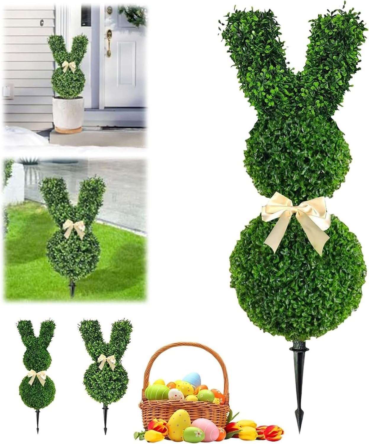 Topiaire de Lapin - Décoration Extérieure - Plante Artificielle