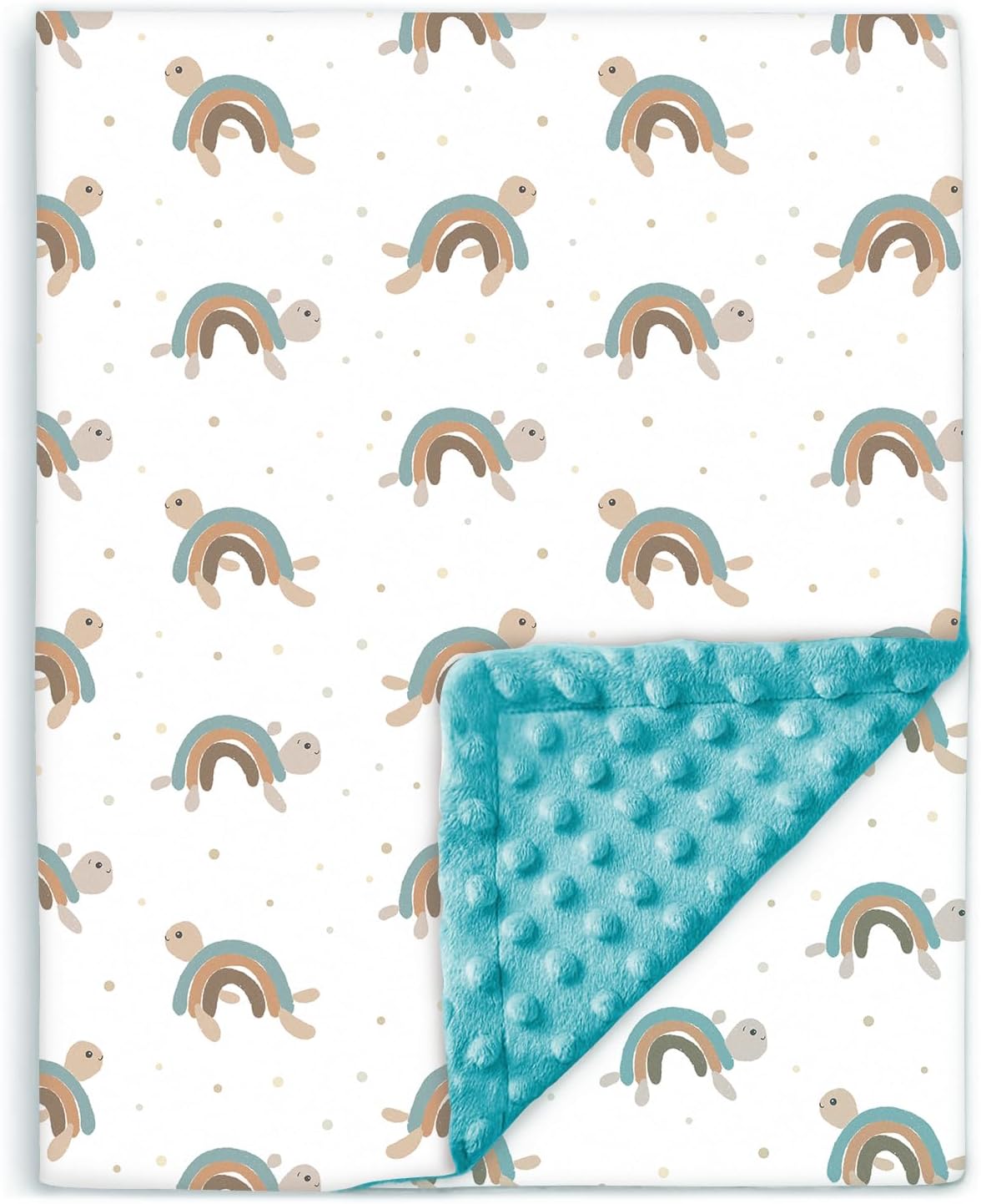 Couverture Bébé Minky Douce - Coton Oeko Tex - 100x135 cm
