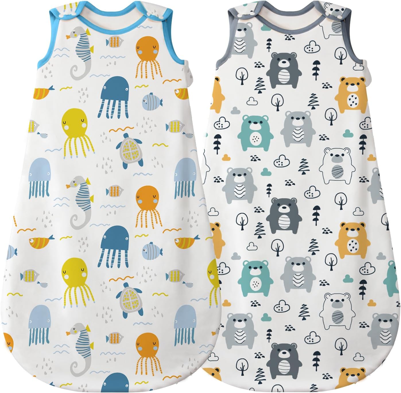 Gigoteuse d'été Bébé - 100% Coton Doux - Motif Animal Mignon