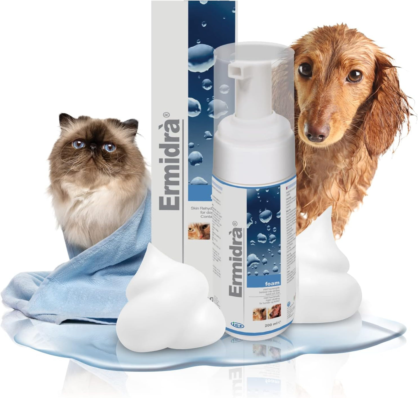 Mousse Réhydratante pour Animaux - Sans Rinçage - Haute Tolérance