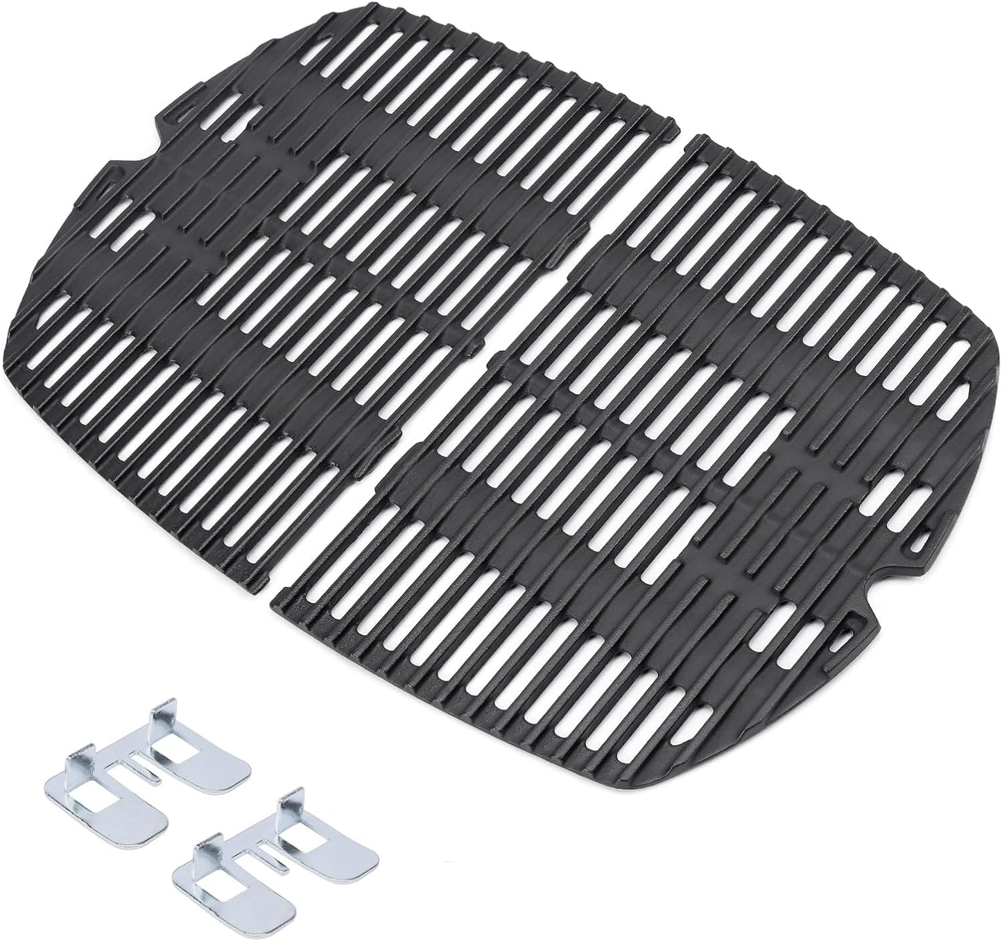 Grille de Cuisson en Fonte - Compatible Weber Q200/Q220 - Paquet de 2