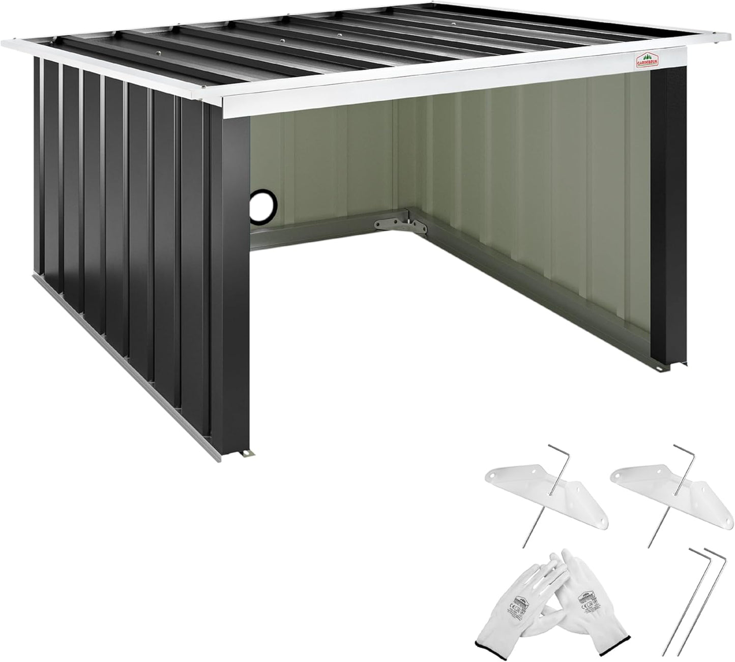 Garage Robot Tondeuse - Protection Intempéries - Toit Pliable