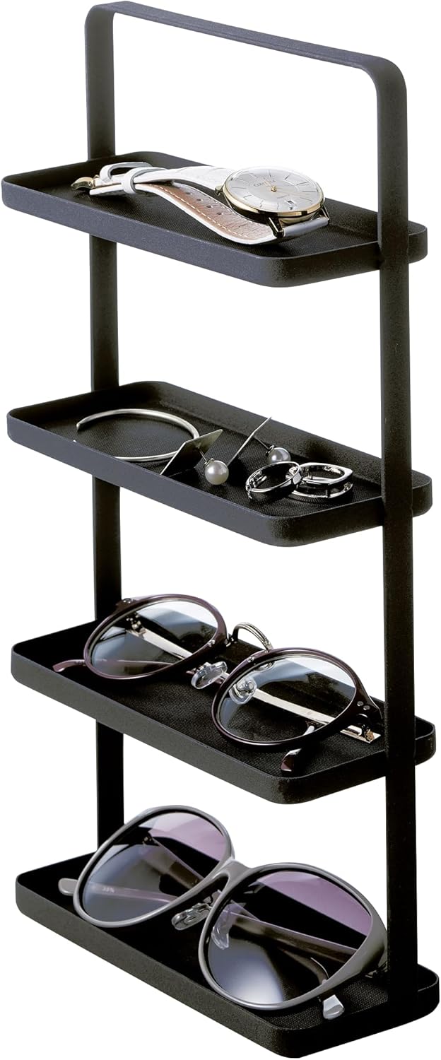 Plateau à Bijoux Yamazaki - Design Moderne - Acier Noir