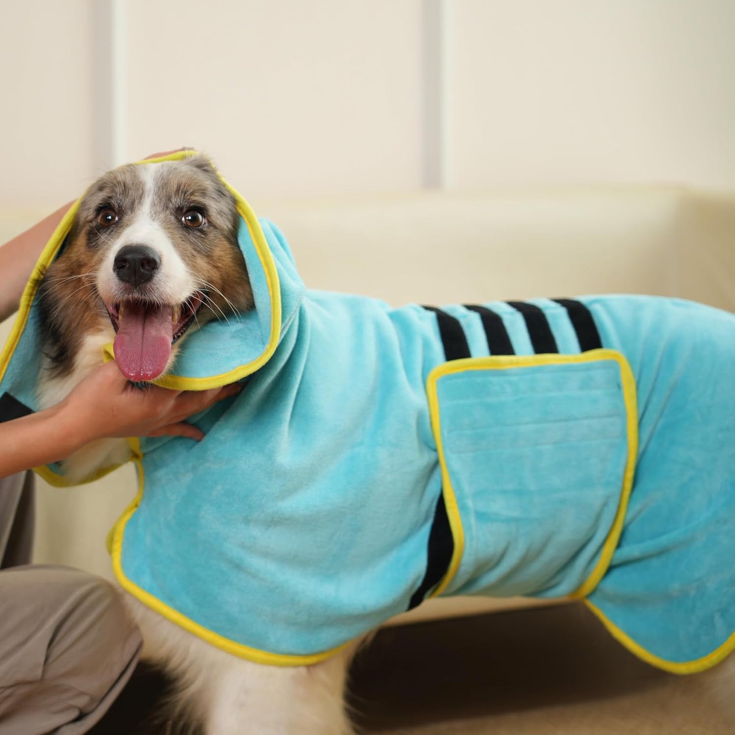 Peignoir pour Chien - Ultra Absorbant - Séchage Rapide