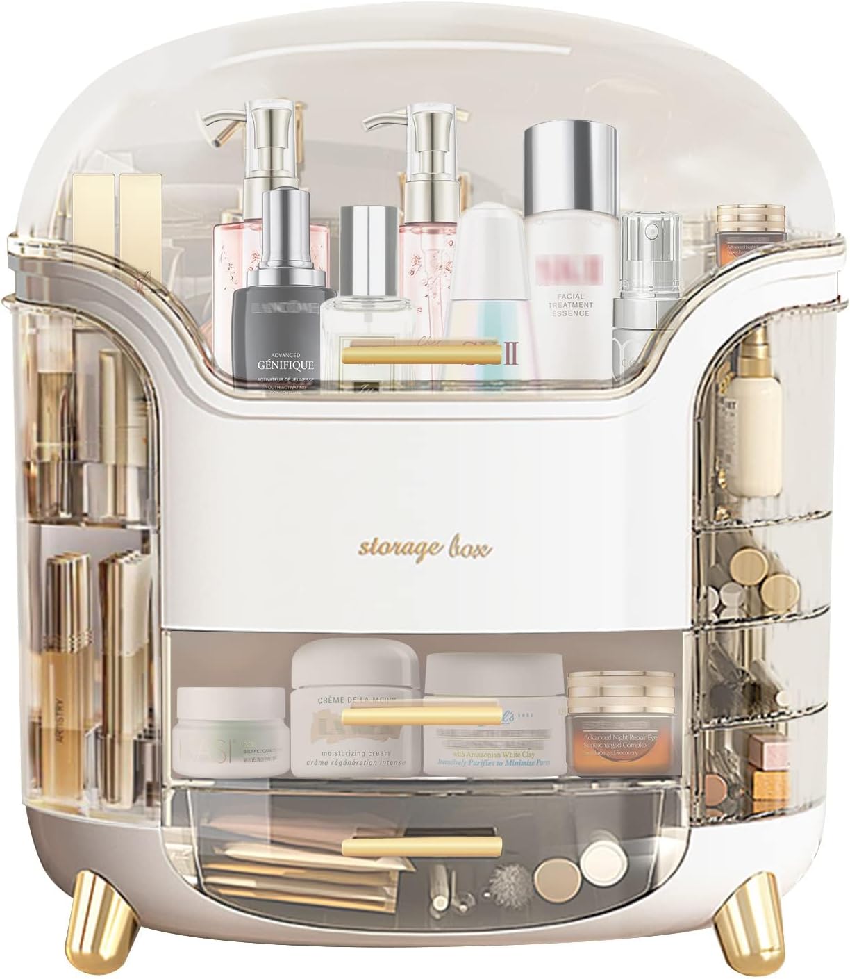 Organisateur de Maquillage - Grande Capacité - Anti-Poussière