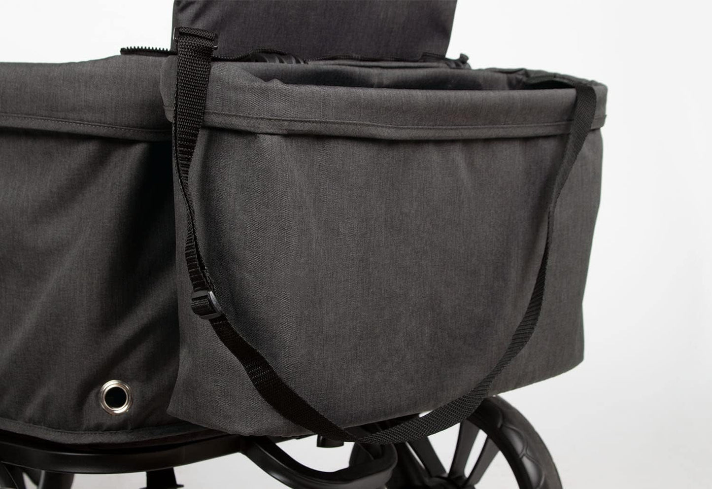 Sac pour Chariot Pliant - Bandoulière Réglable - Anthracite Chiné