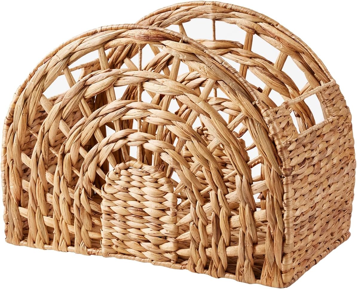 Panier de Rangement - Tressage Artisanal - Deux Poignées de Transport