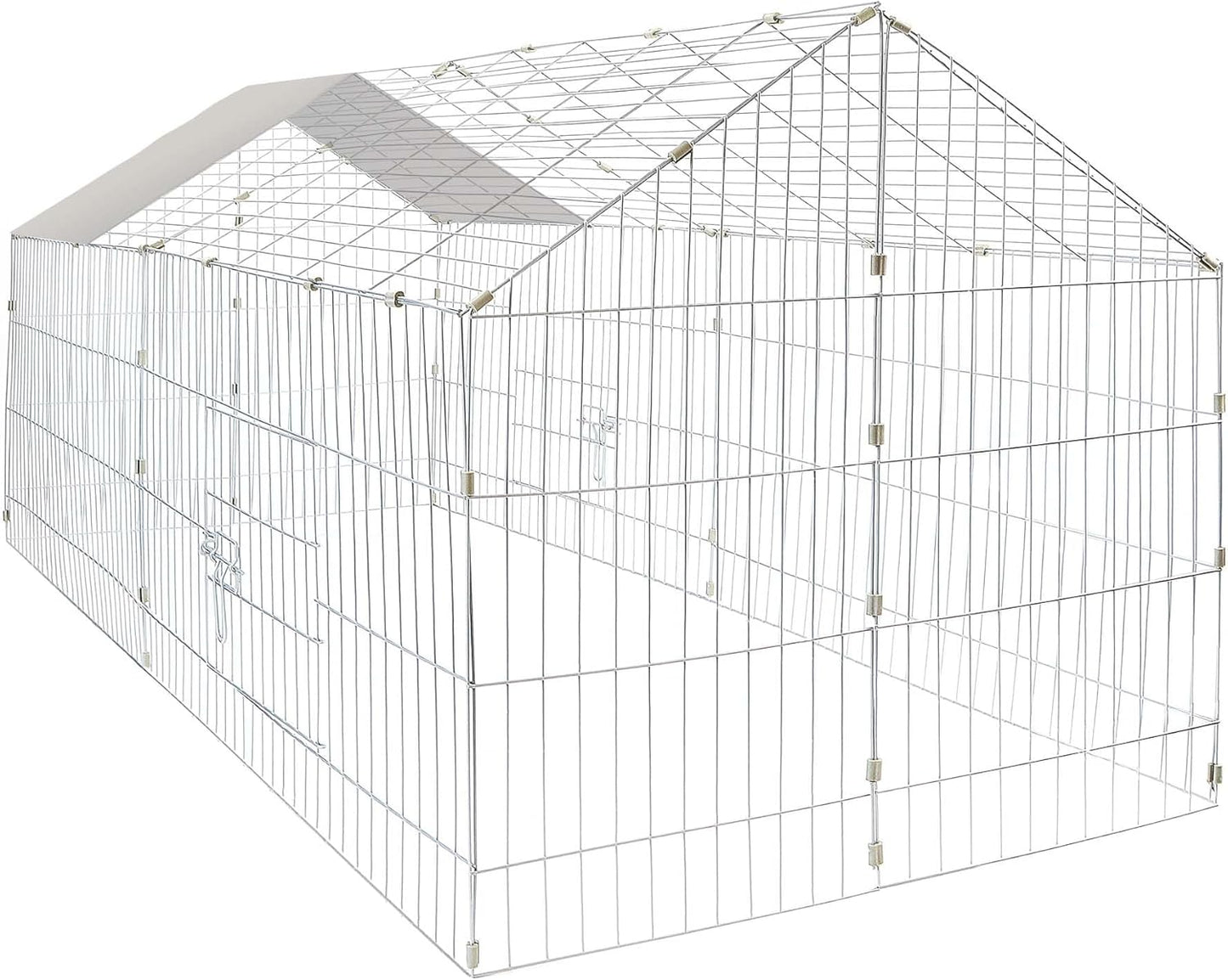 Enclos pour Petits Animaux - Métal Galvanisé - 180 x 75 x 75 cm