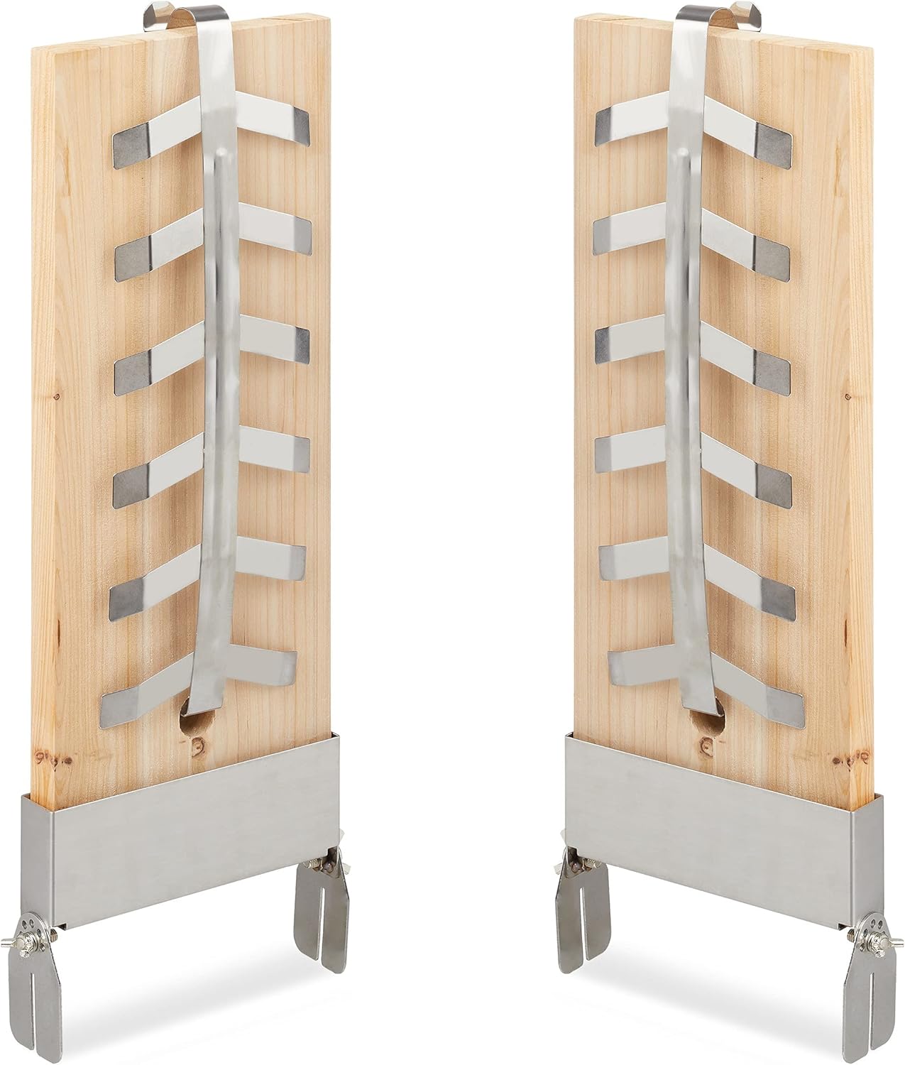 Planches à Saumon XXL - Bois de Sapin - Support Inoxydable