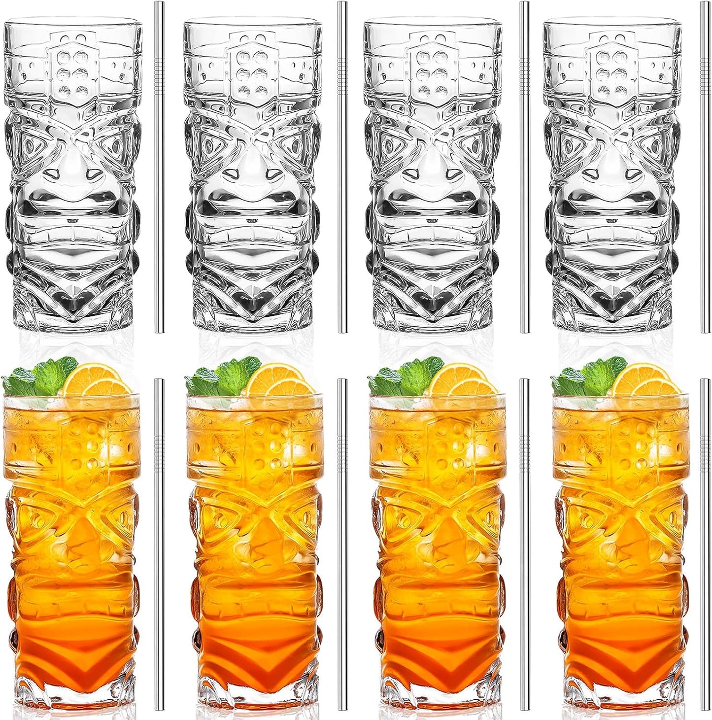 Verres Cordial - Design Tiki - Ensemble Transparent