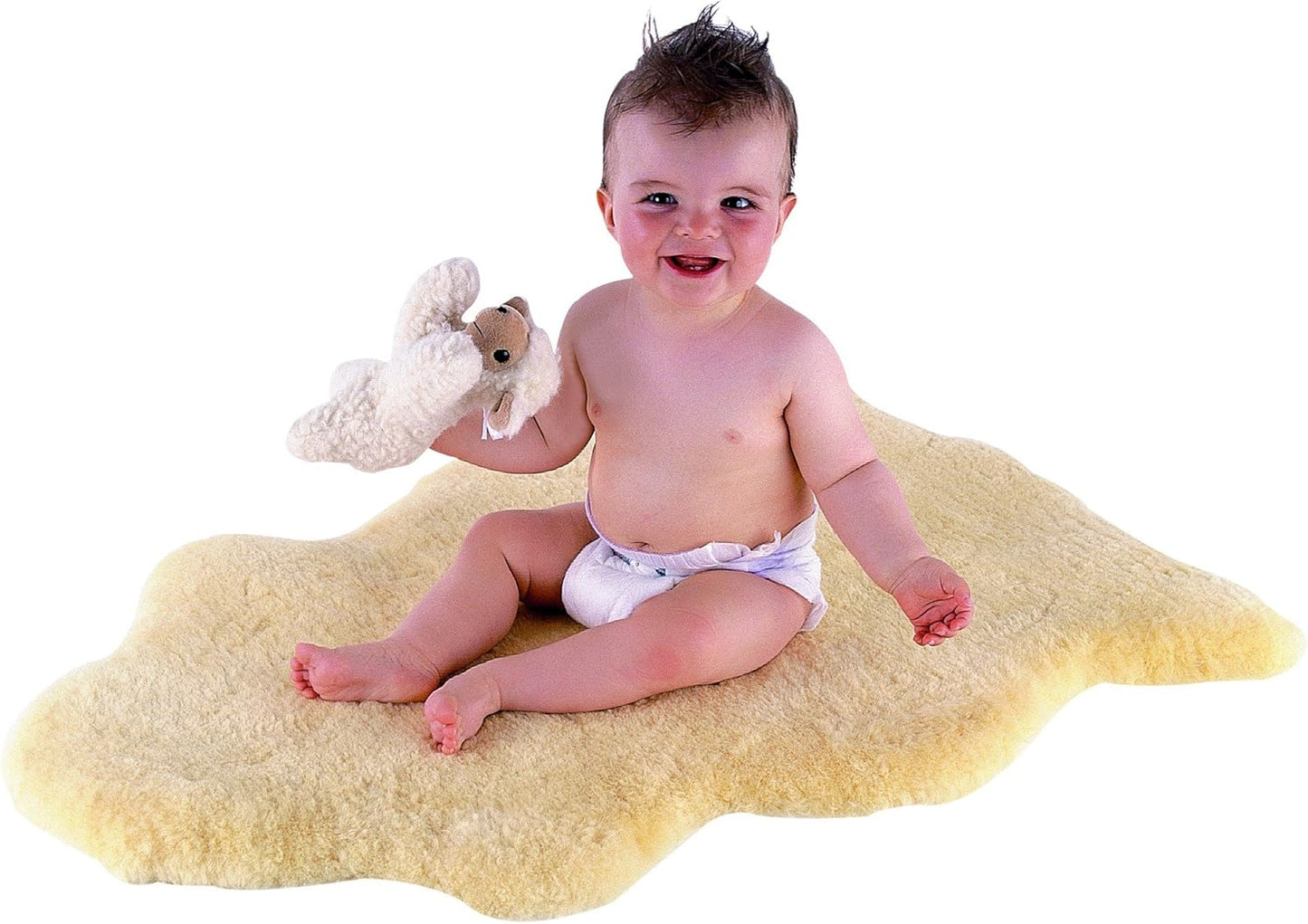 Linge de Lit Bébé - Peau d'Agneau Naturelle - 85 cm