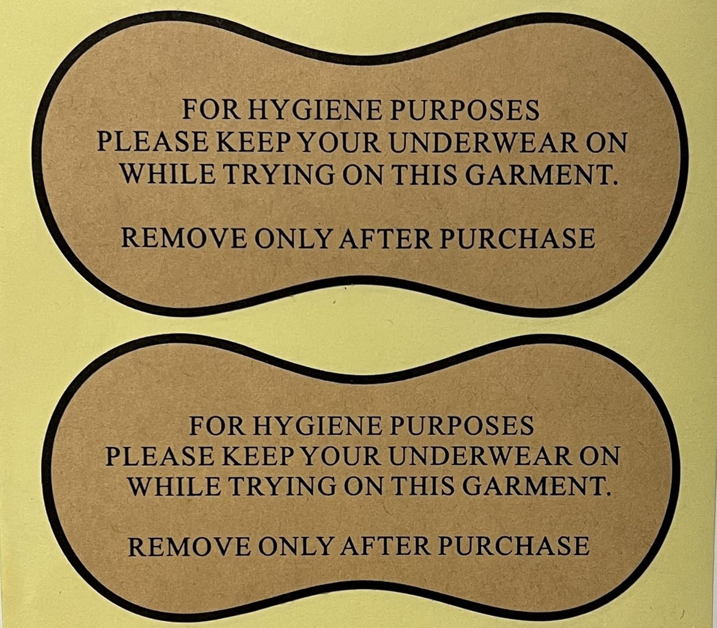 Autocollants Hygiène - Adhésif Réutilisable - Pour Maillots et Lingerie