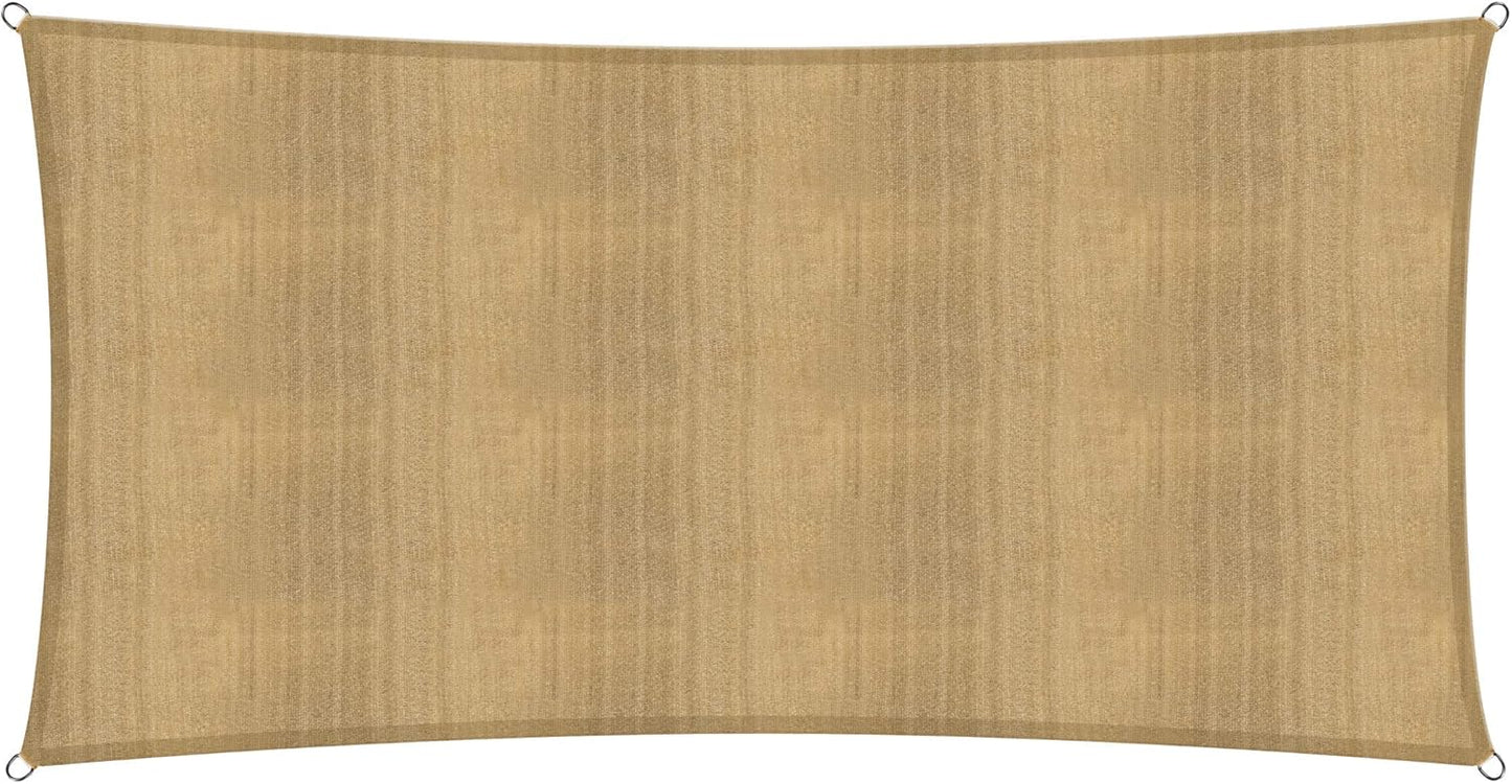 Voile d'Ombrage Rectangulaire - Protection UV 90% - Résistant aux Intempéries