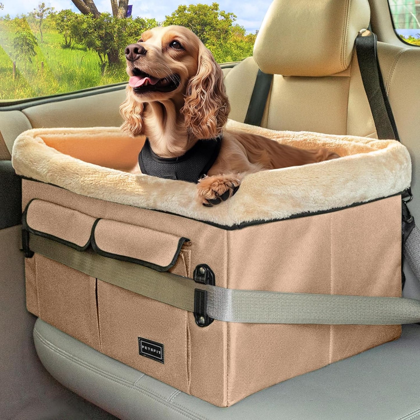 Siège Auto Chien - Sécurité Isofix - Tapis Lavable
