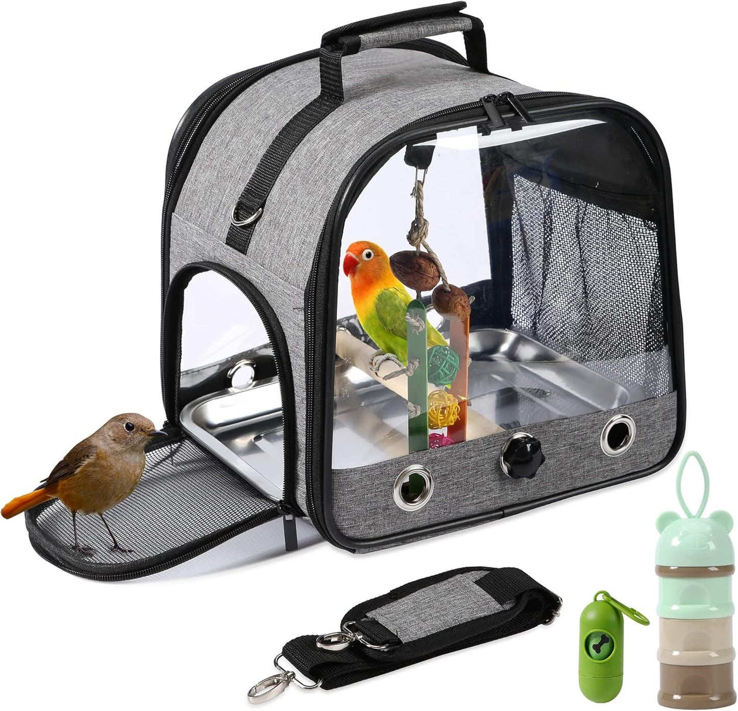 Sac de Transport pour Oiseaux - Fenêtres Transparentes - Design Léger